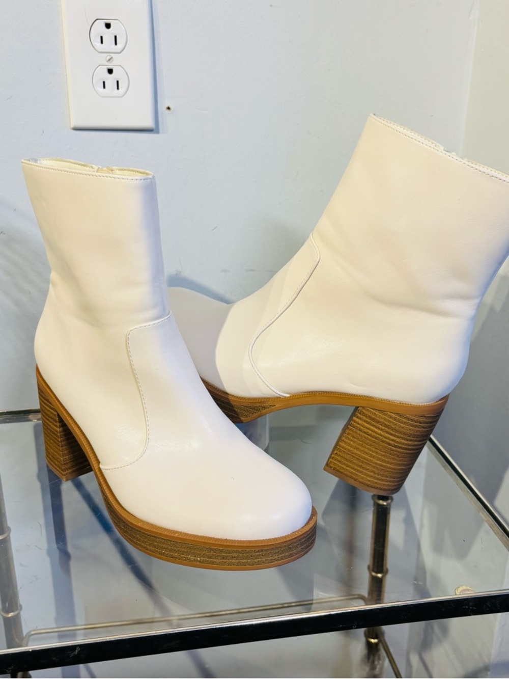 Universal Thread Jenna Platform chunky block heel Boots Sz 8.5